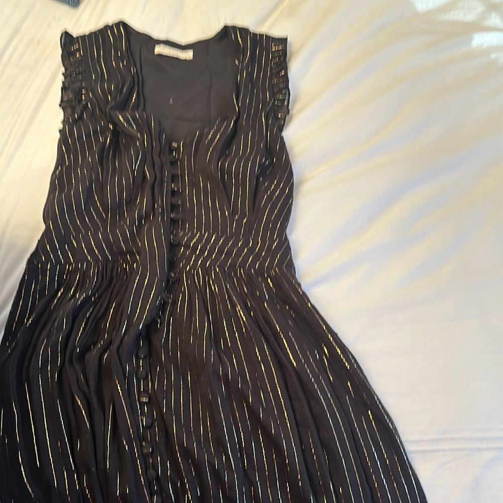 Black gold dress